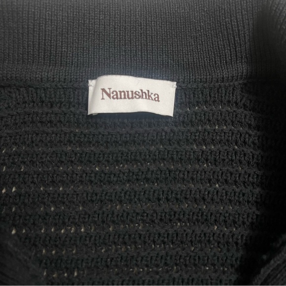 Nanushka Black Button-Up Knit Cardigan - Picture 6 of 9